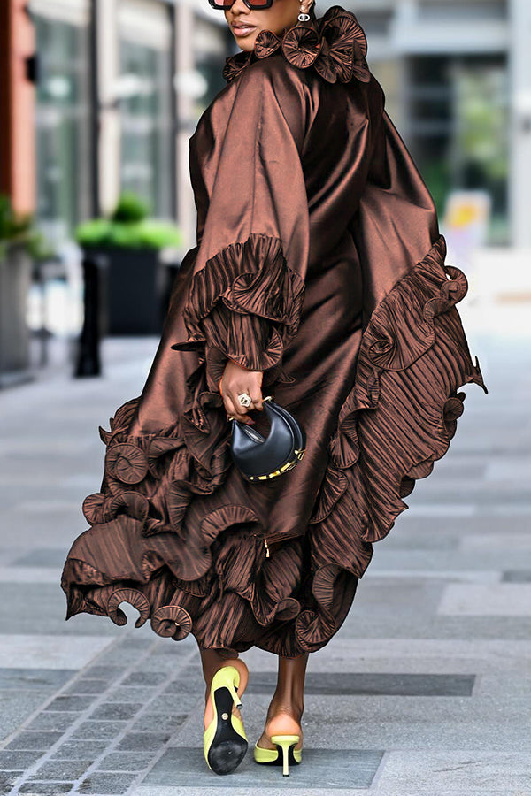 Stylish Layered Frill Trim Dress