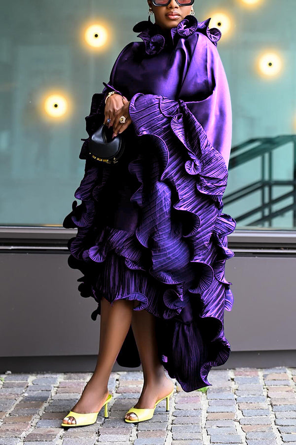 Stylish Layered Frill Trim Dress