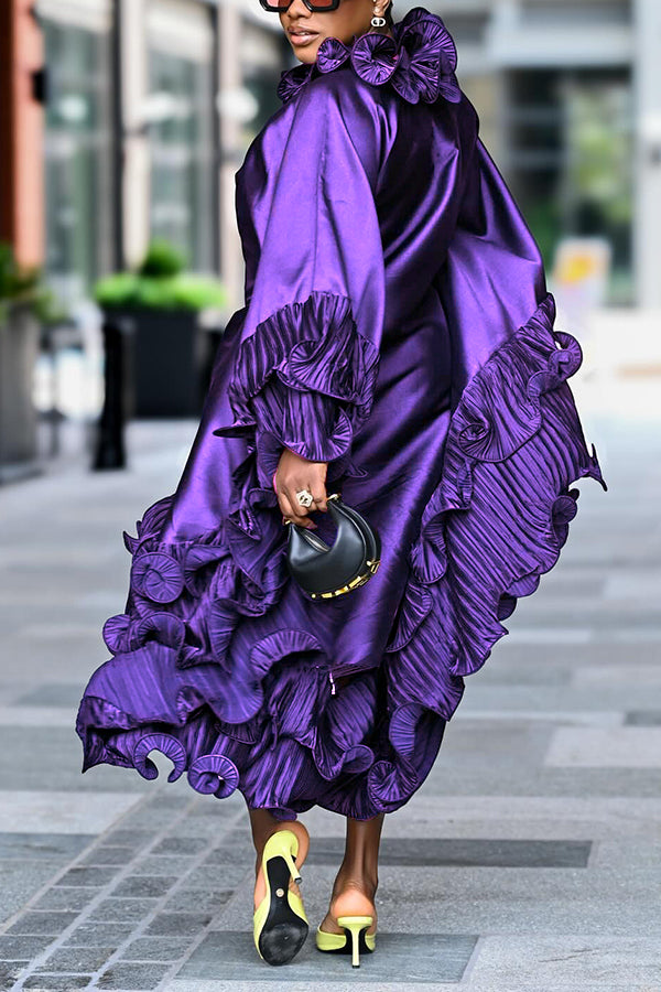 Stylish Layered Frill Trim Dress