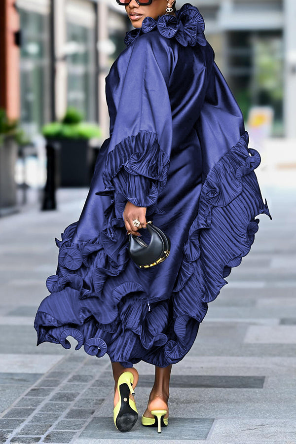 Stylish Layered Frill Trim Dress