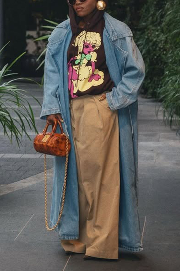 Fashion Long Sleeves Figure Graphic Hoodie