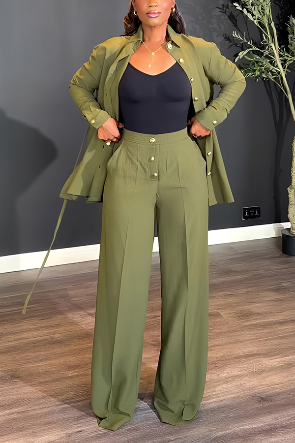 Stylish Single Breasted Shirt & Single Breasted Pants Set