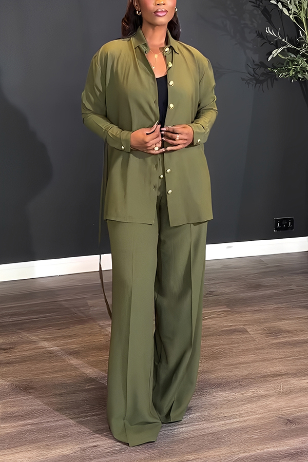 Stylish Single Breasted Shirt & Single Breasted Pants Set