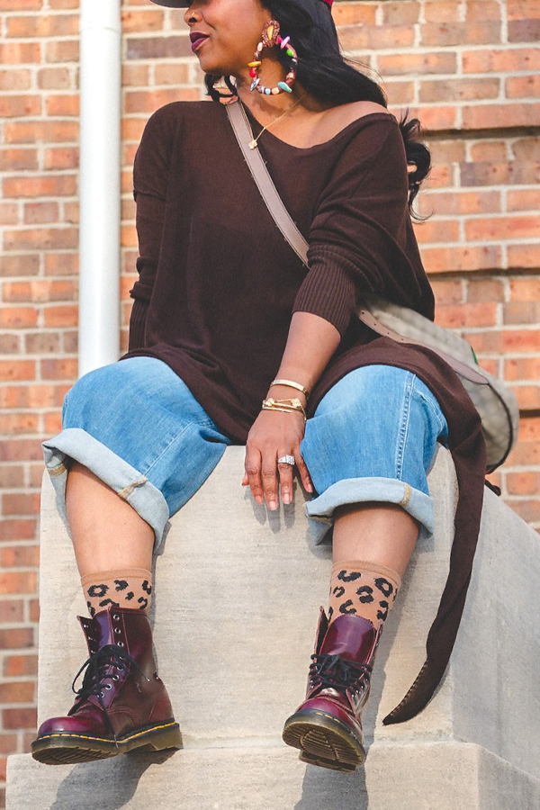 Cozy Split Hem Asymmetrical Hem Top