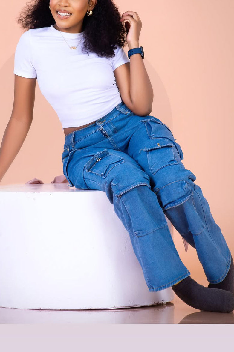 Street Wash Multi Pocket Work Jeans*