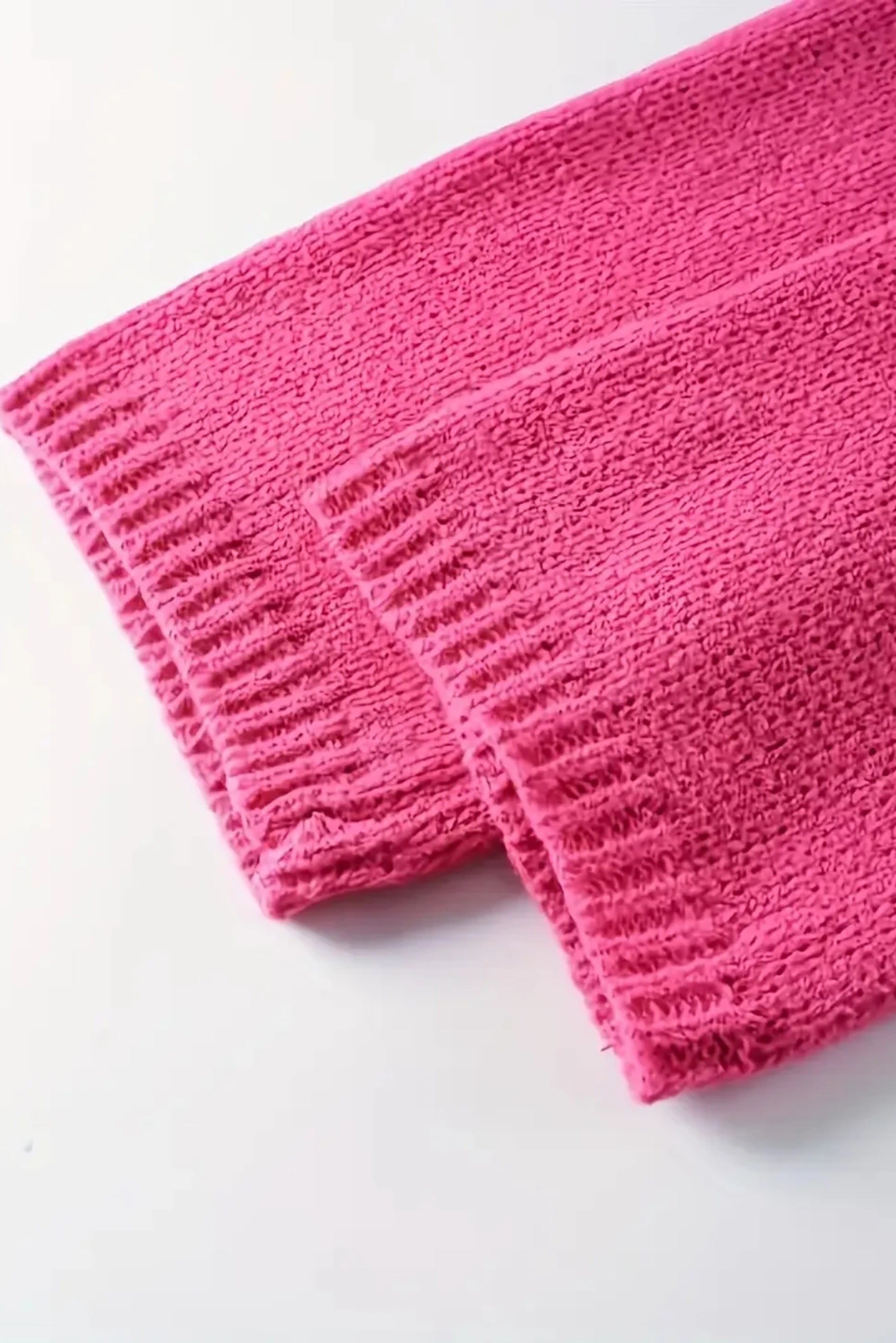 Casual Contrast Color Slit Sweater*