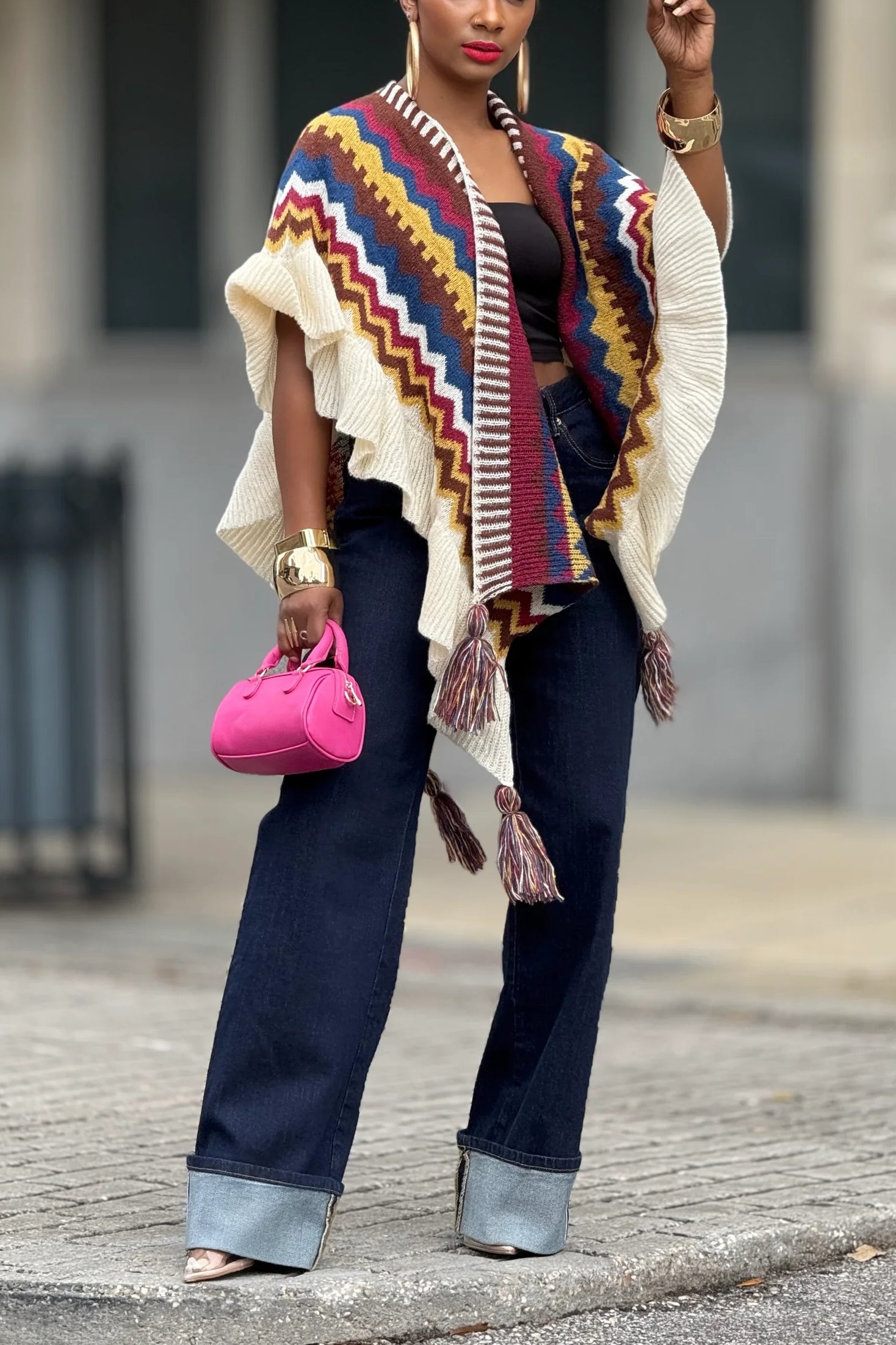 Bohemian Irregular Tassel Cardigan*