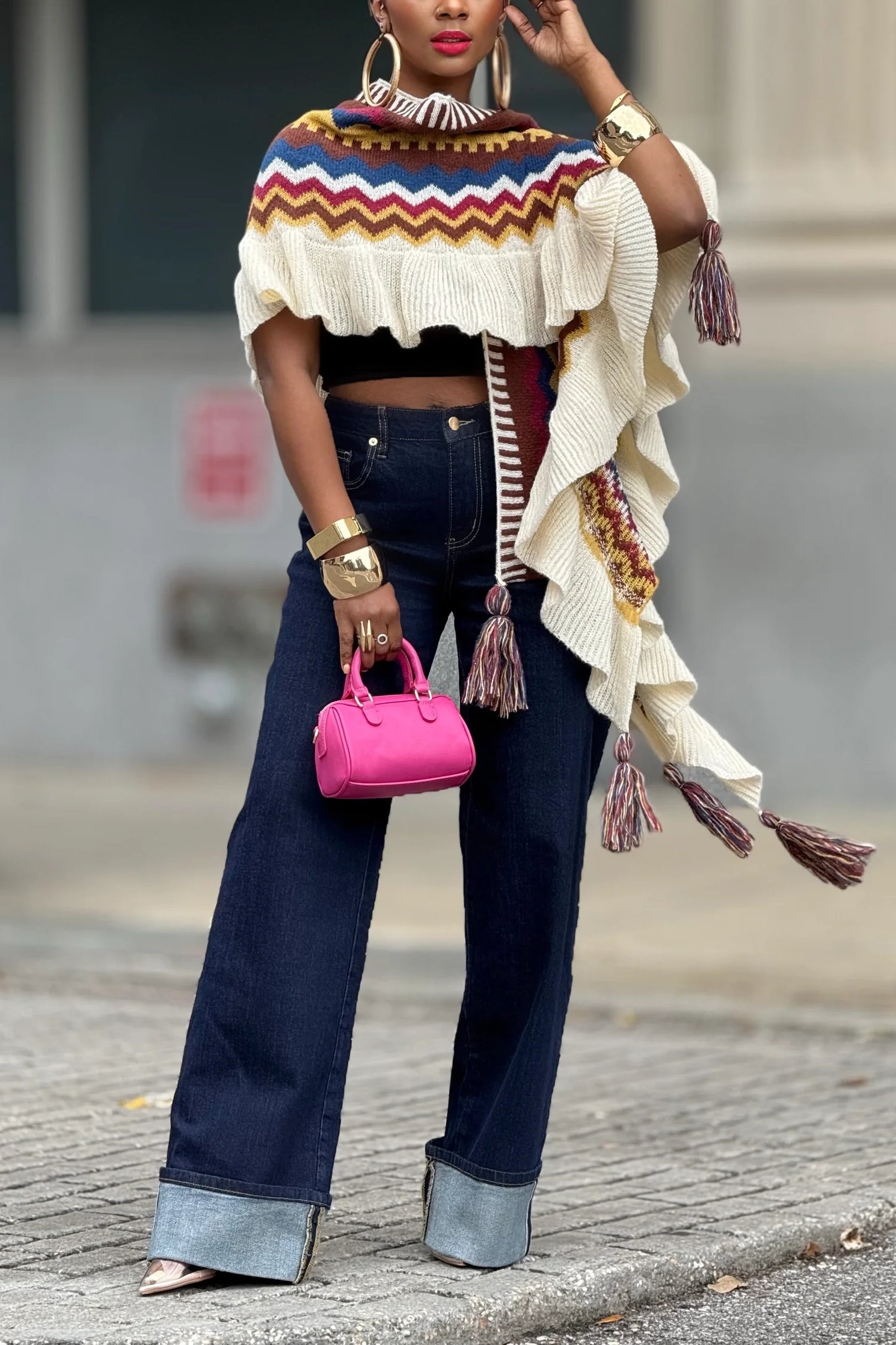 Bohemian Irregular Tassel Cardigan*