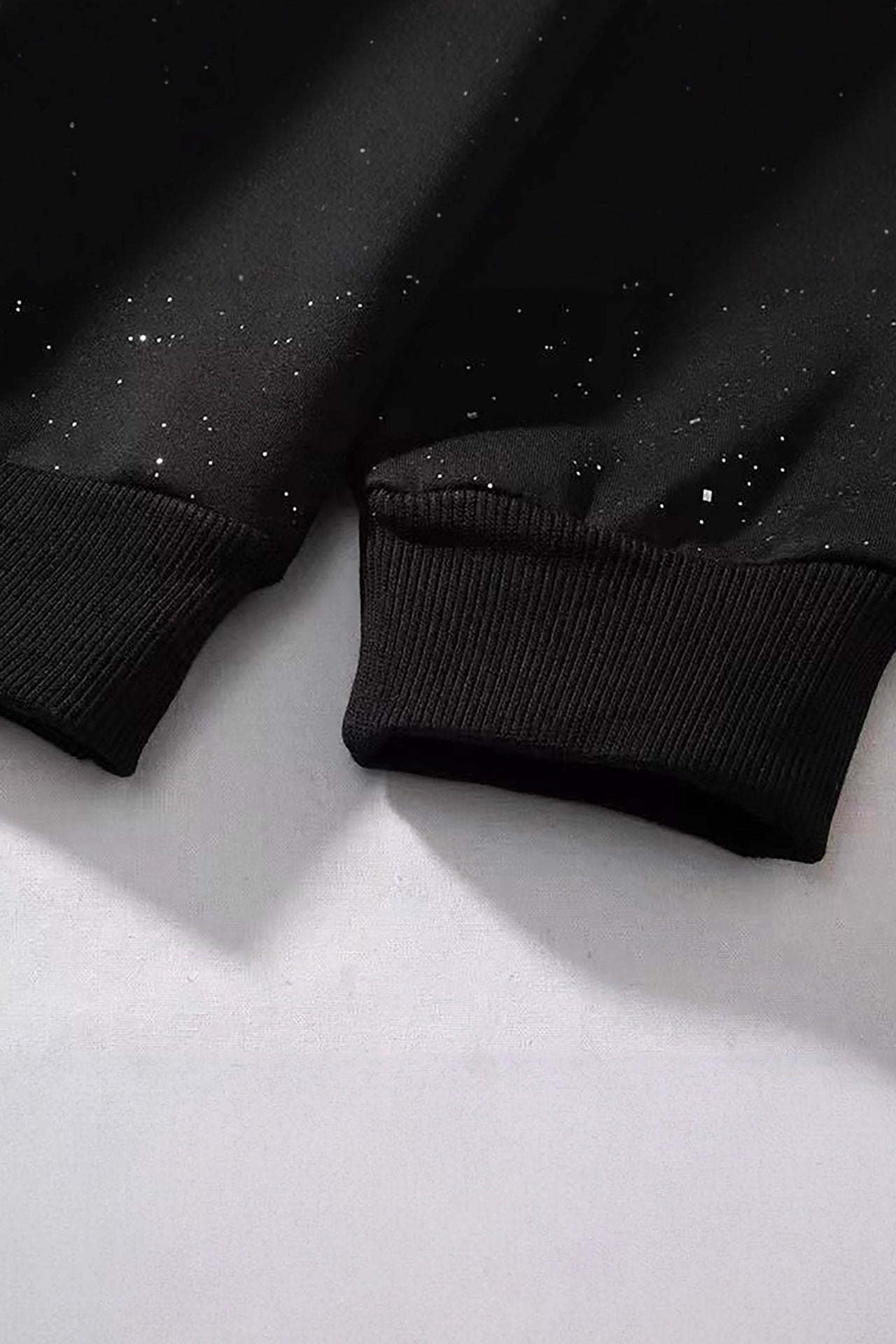 Casual Crew Neck Sequined Long Sleeve Sweatshirt*