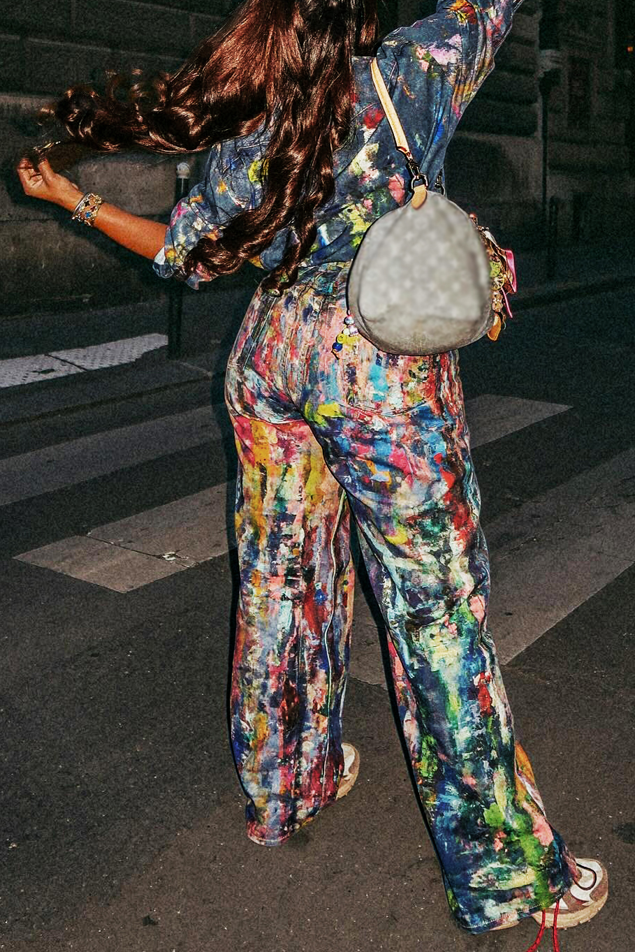 Fashionable Painted Long Sleeved Shirt*