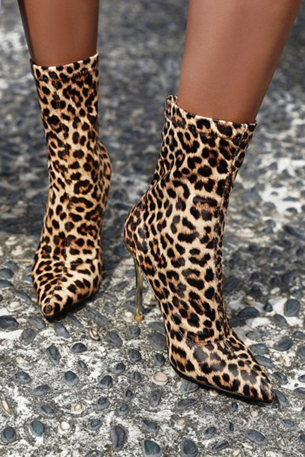 Stylish Chic Glitter Stiletto Pointed Boots