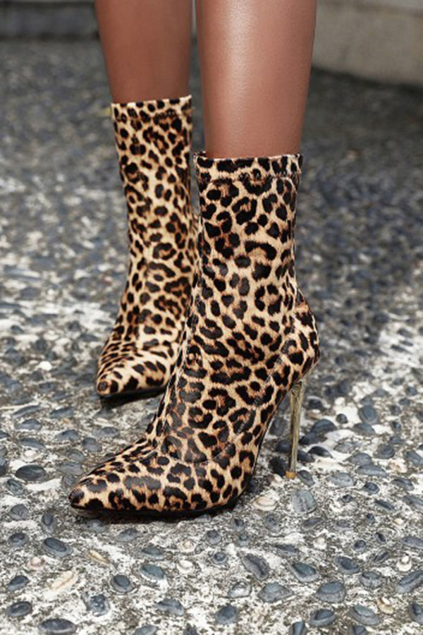 Stylish Chic Glitter Stiletto Pointed Boots