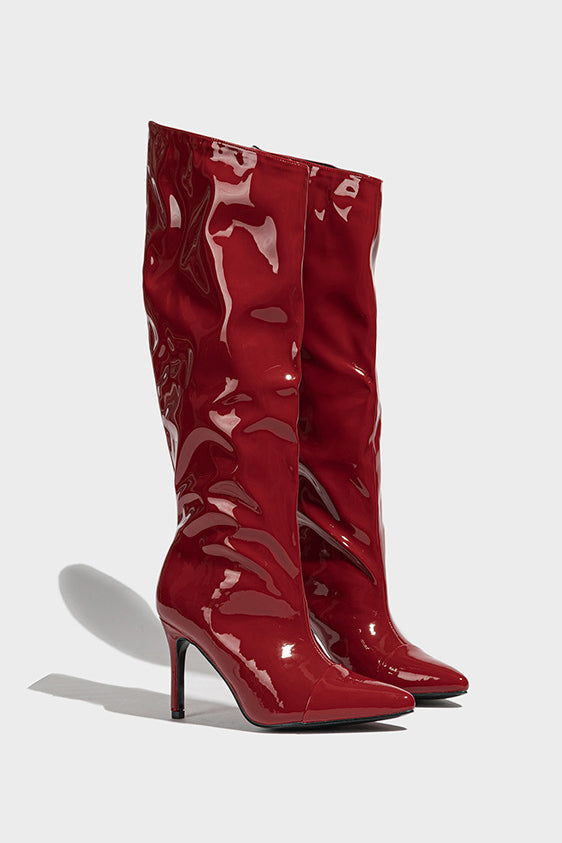 Pointed Toe High Heel Fashion Boots