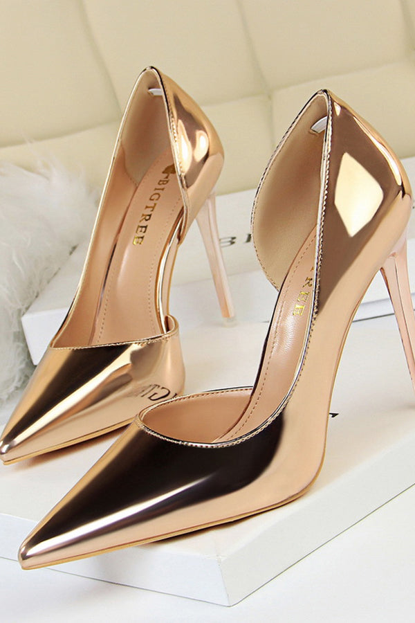 Simple Stiletto Metal Heel High Heels