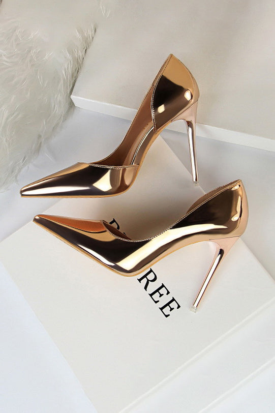 Simple Stiletto Metal Heel High Heels
