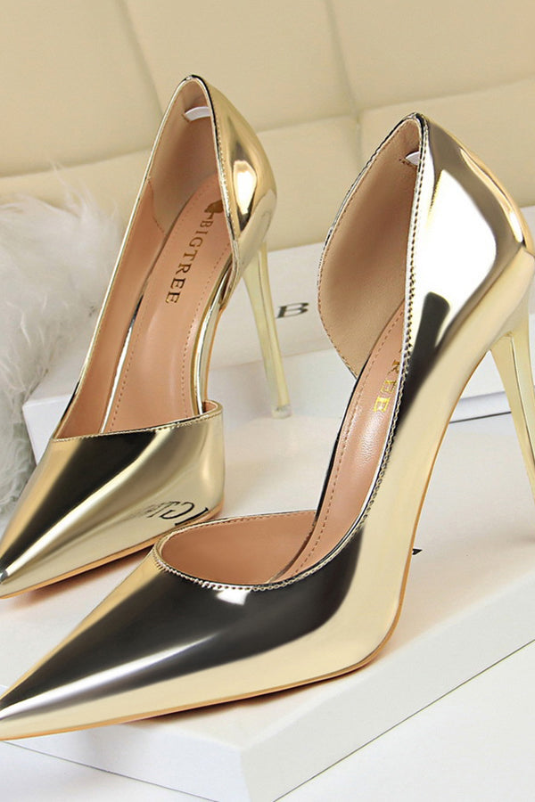 Simple Stiletto Metal Heel High Heels