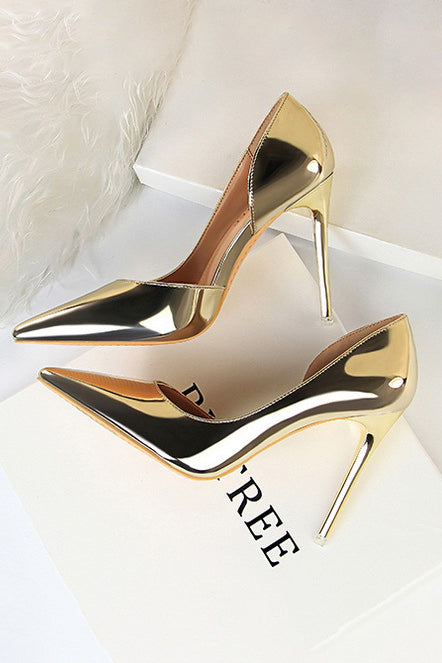 Simple Stiletto Metal Heel High Heels