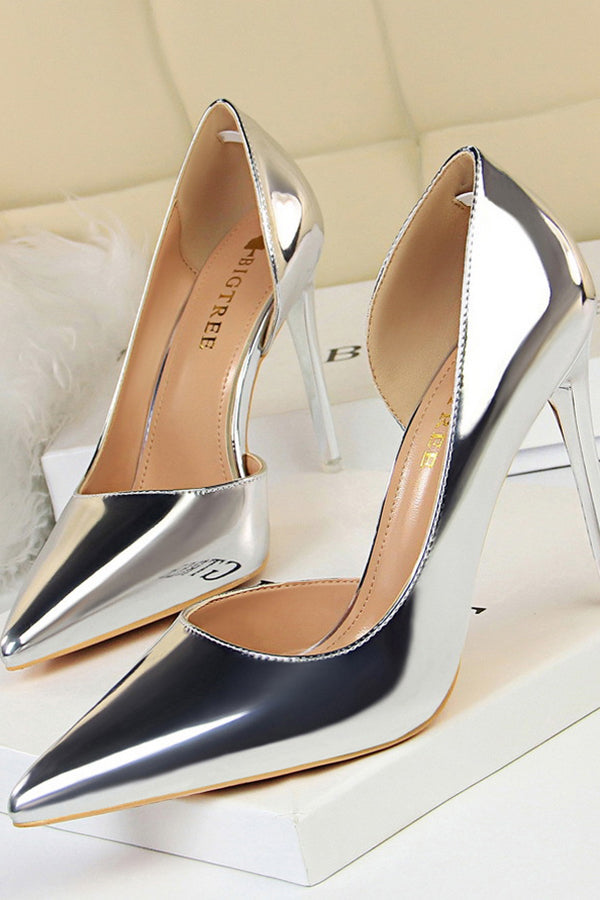 Simple Stiletto Metal Heel High Heels