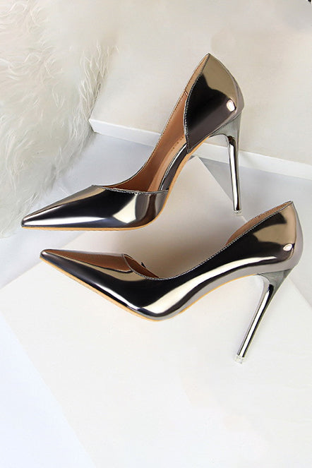 Simple Stiletto Metal Heel High Heels