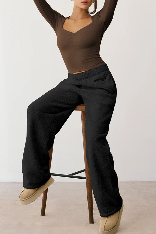 Elegant Sweetheart Collar Long-sleeved T-shirt