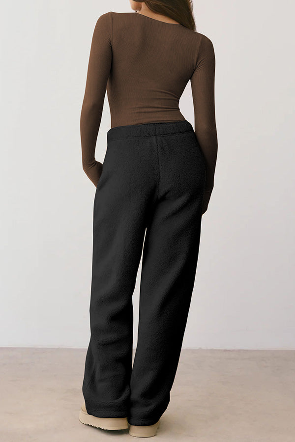 Elegant Sweetheart Collar Long-sleeved T-shirt