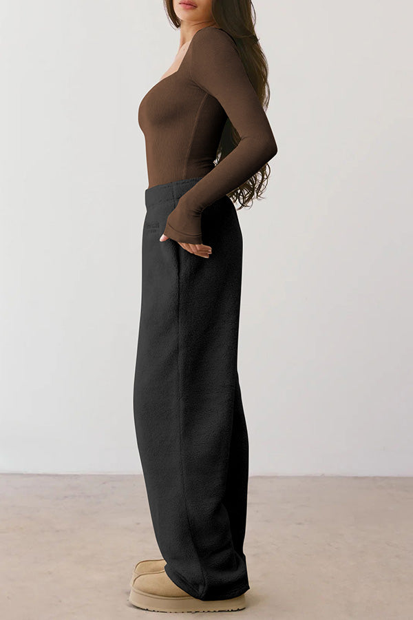 Elegant Sweetheart Collar Long-sleeved T-shirt