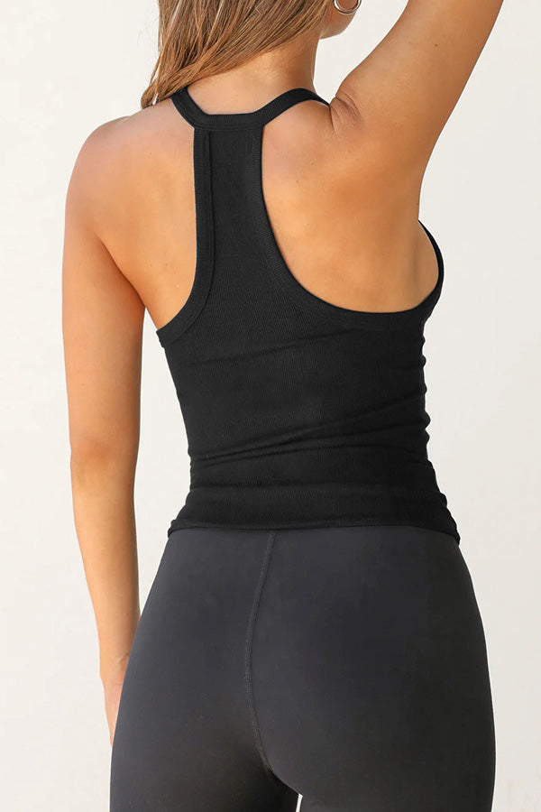 Casual Slim Solid Knitted Vest