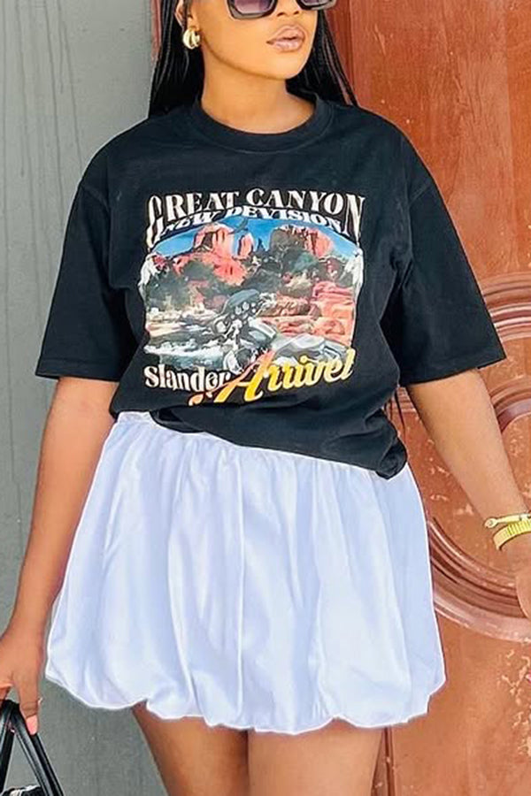 Fashion Harley Davidson Grand Canyon Sedona Arizona Print T-shirt*