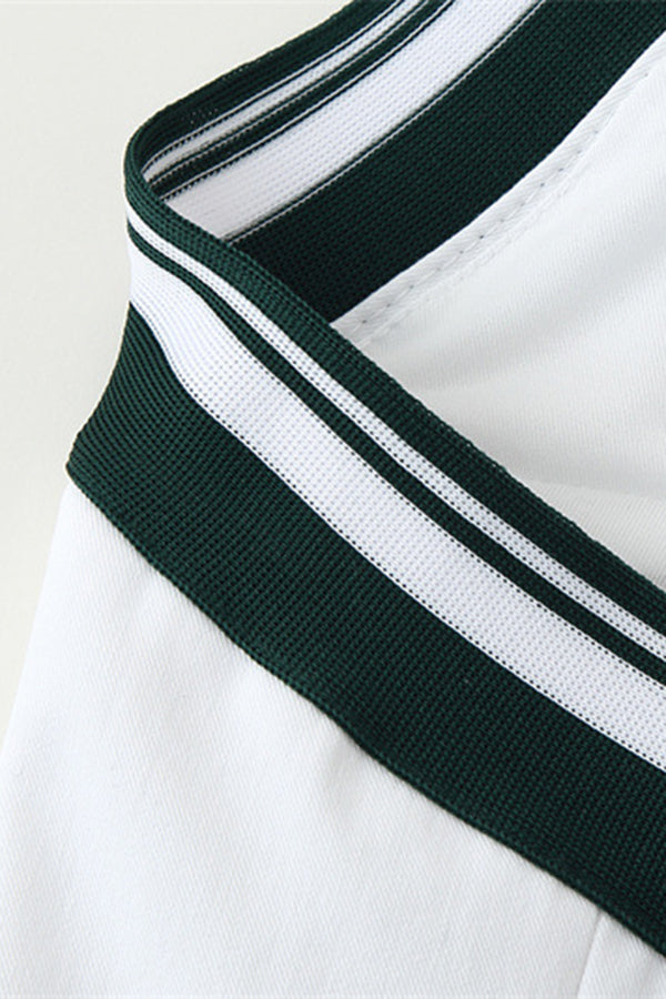 Fashionable Striped Ribbed Halter Vest*