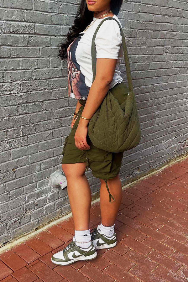 Casual Personality Black Head Portrait Printed T-shirt*