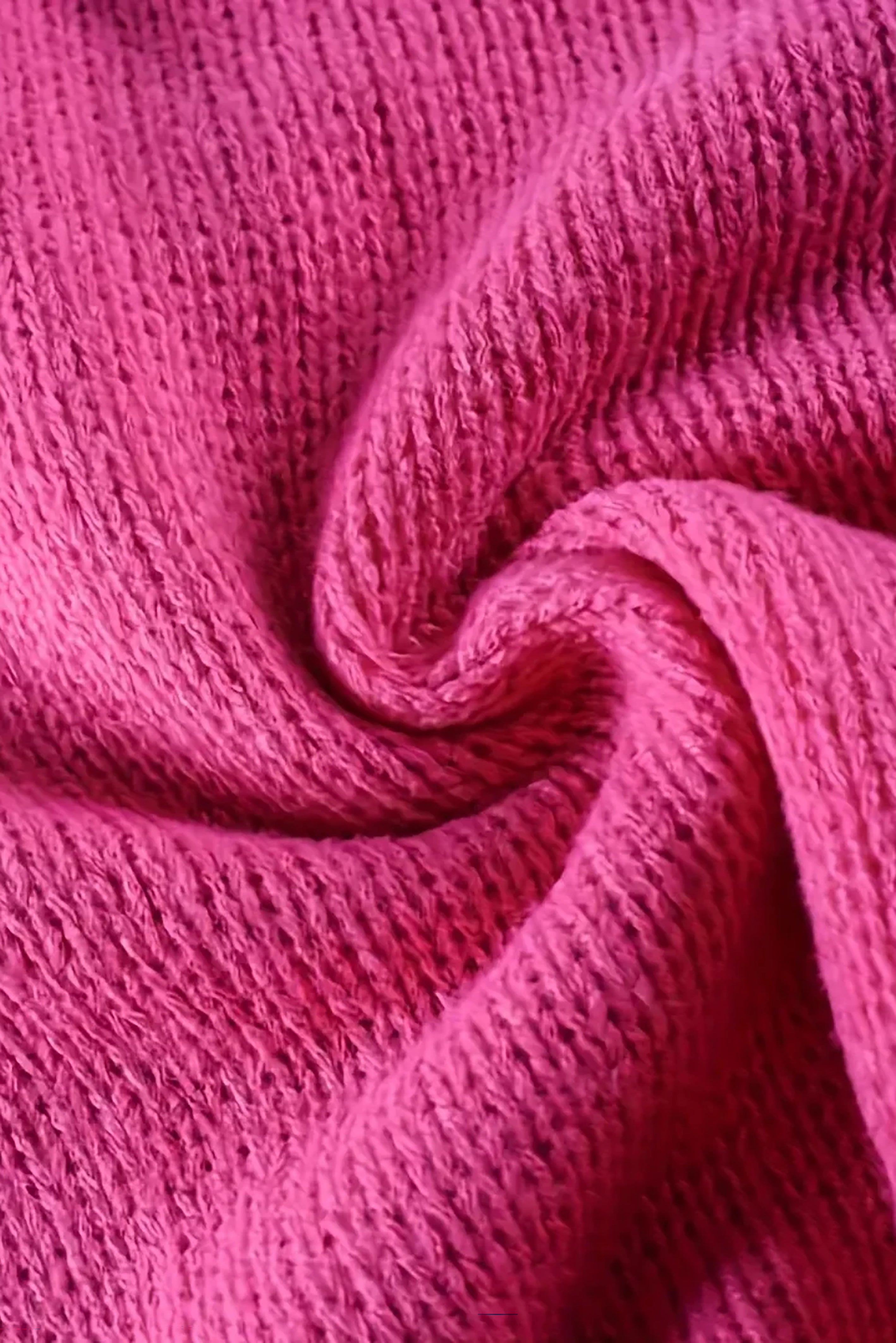 Casual Contrast Color Slit Sweater*