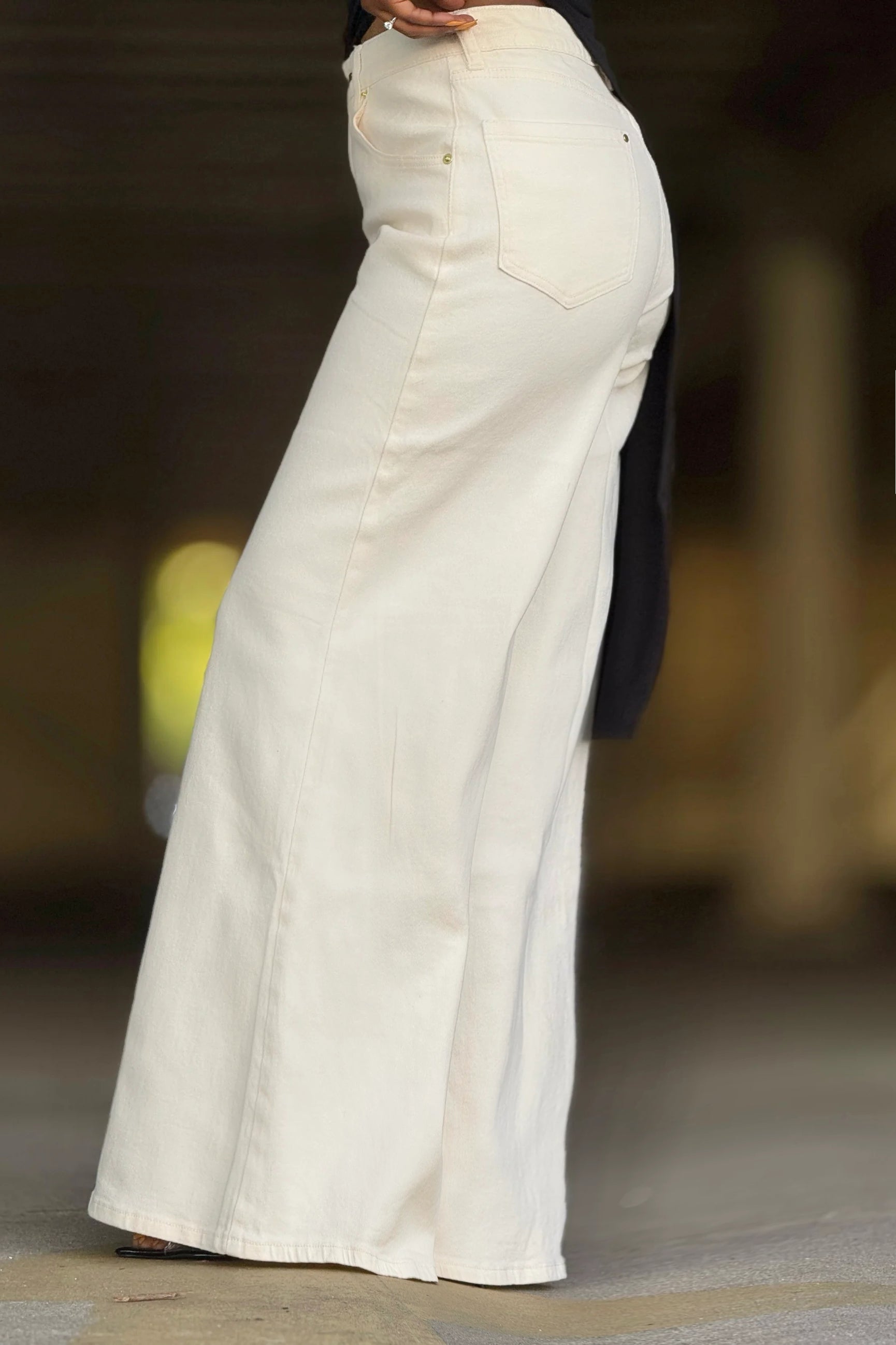 Casual Simple Solid Flared Jeans*