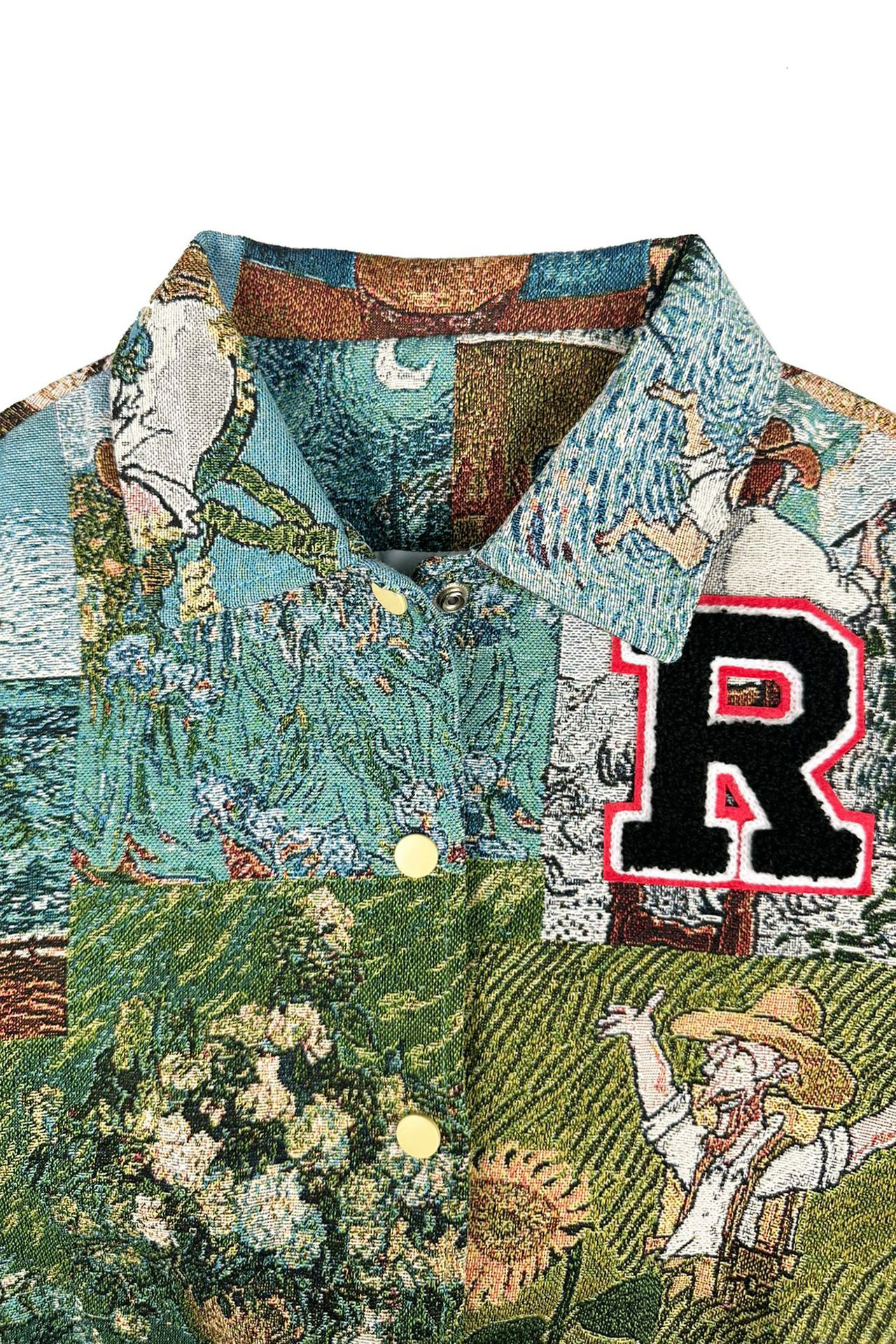 Casual Printed Letter Short Baseball Jacket*