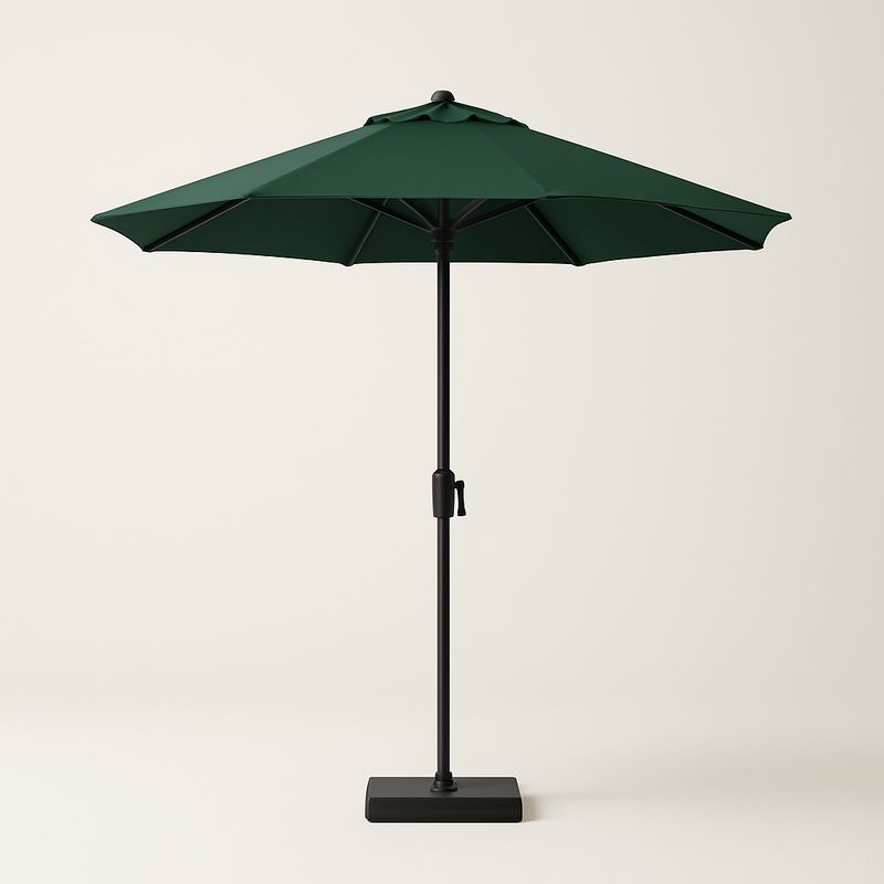 Ombrellone da Giardino Rotondo Verde Poliestere 300cm-Nestlivi