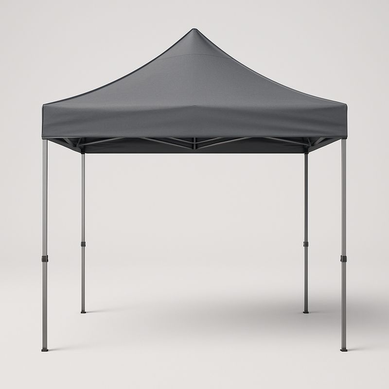 Gazebo pieghevole quadrato in metallo e poliestere 3x3 m-Nestlivi