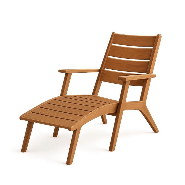 sedia a sdraio in legno-Nestlivi