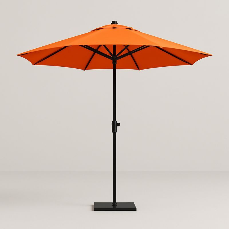 Ombrellone da Giardino Rotondo in Tessuto Arancione Ø250 cm-Nestlivi