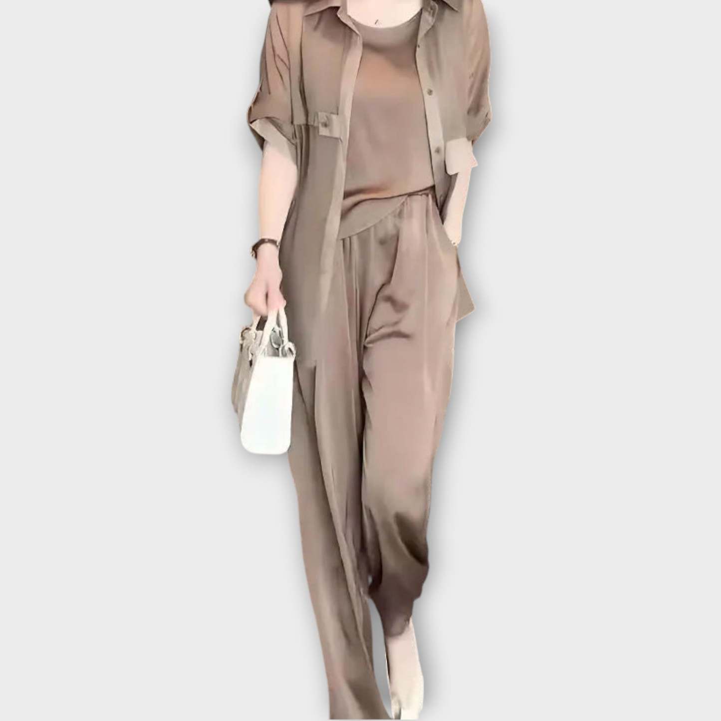 Elegant Three-Piece Relaxed Fit Set