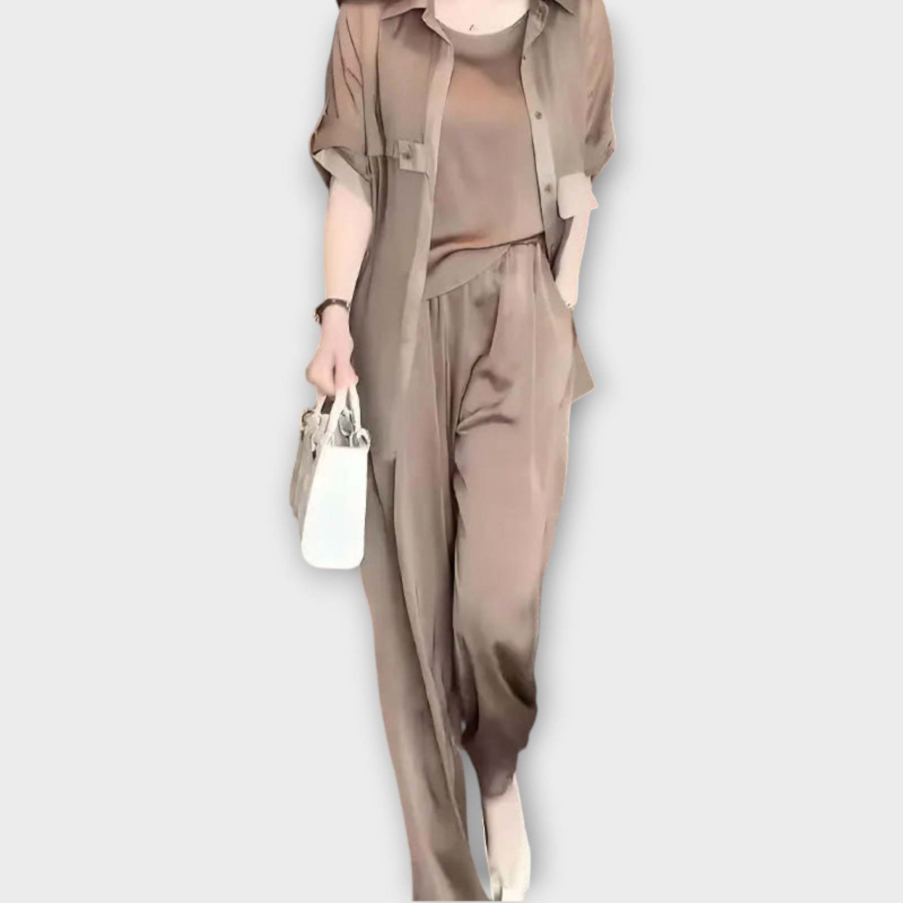 Elegant Three-Piece Relaxed Fit Set