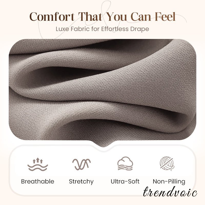 Elegant 3-piece set including long cardigan, top and pants