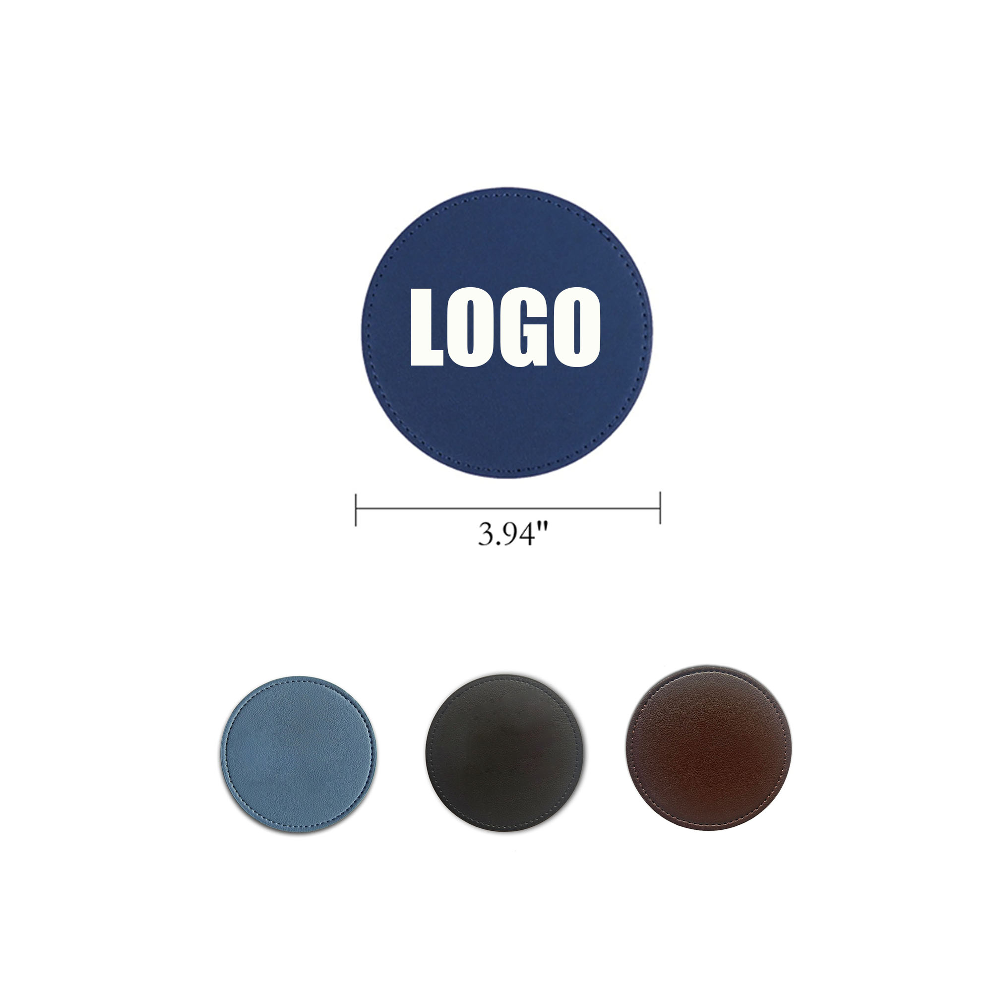 Double-Layer Leather Waterproof Coasters