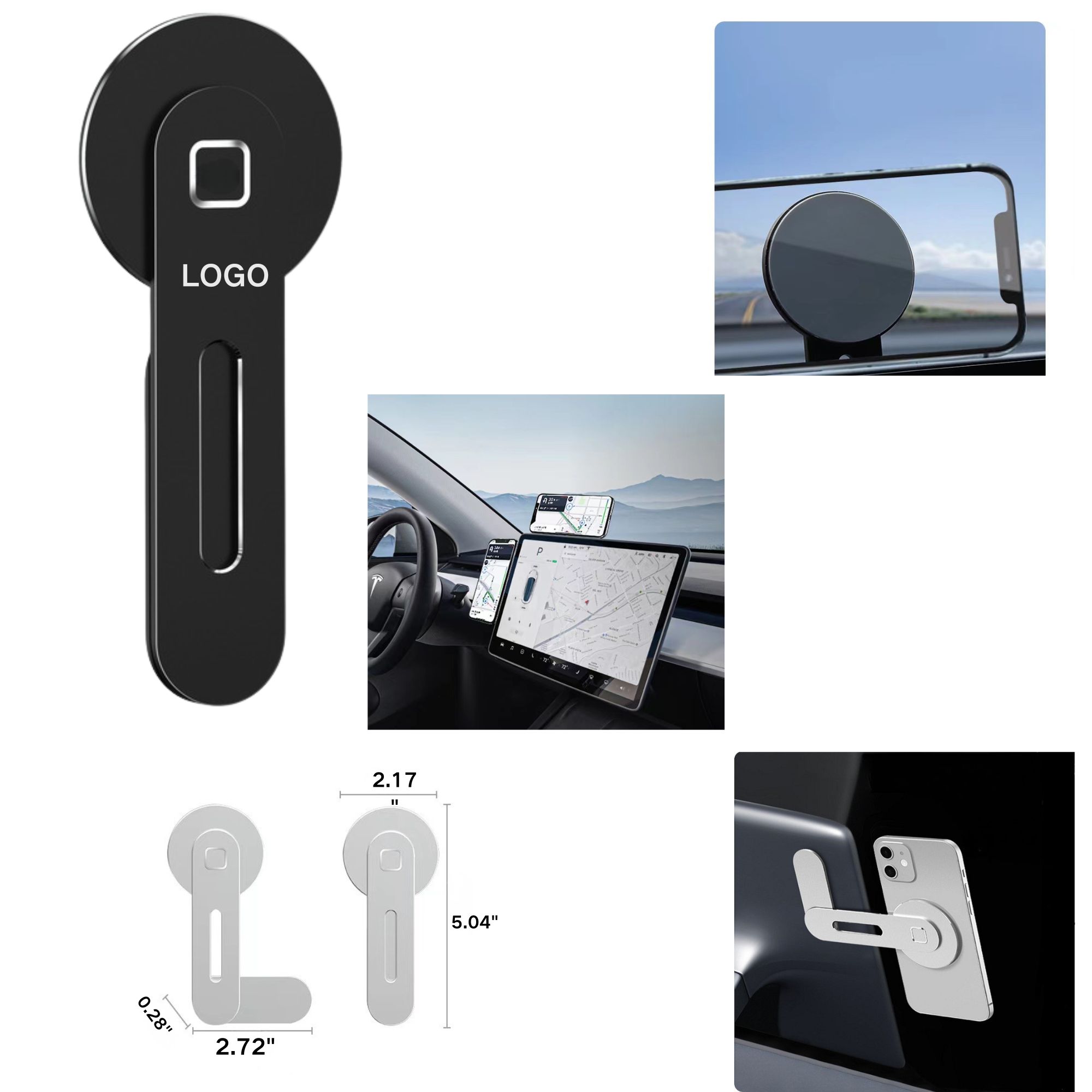 Laptop Side Phone Holder