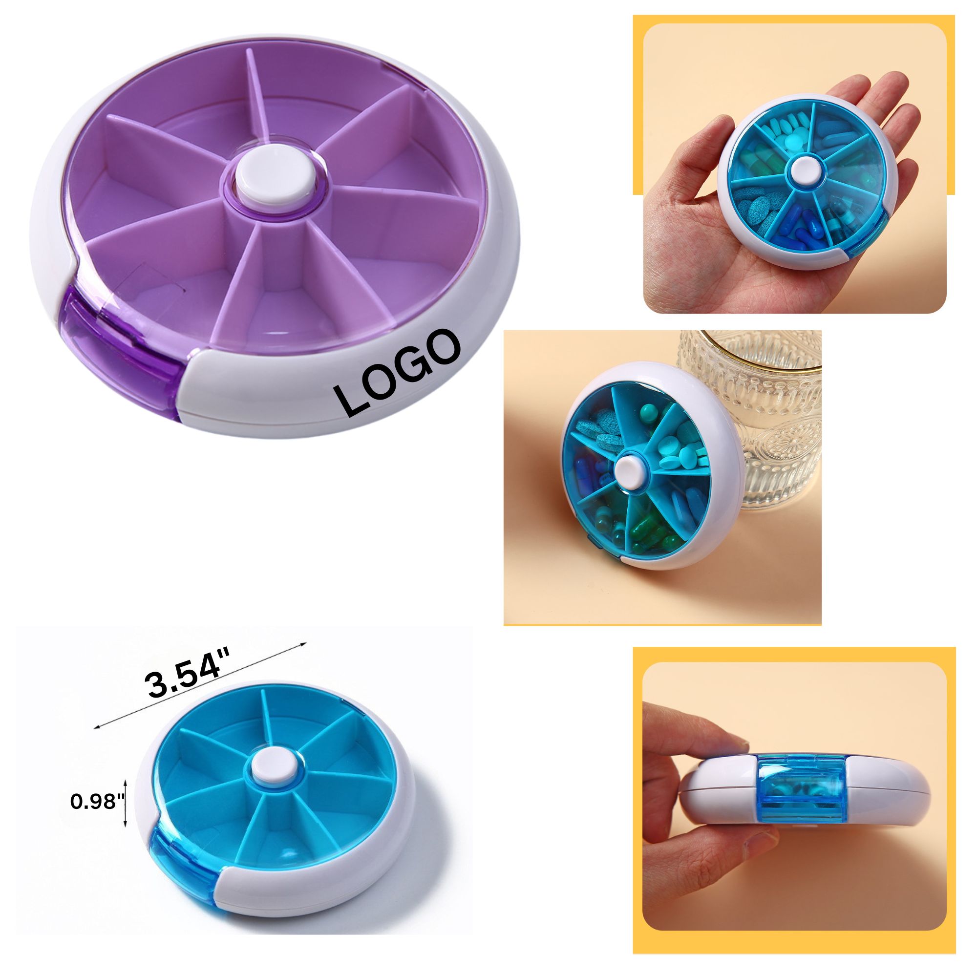 Weekly Rotate Pill Case