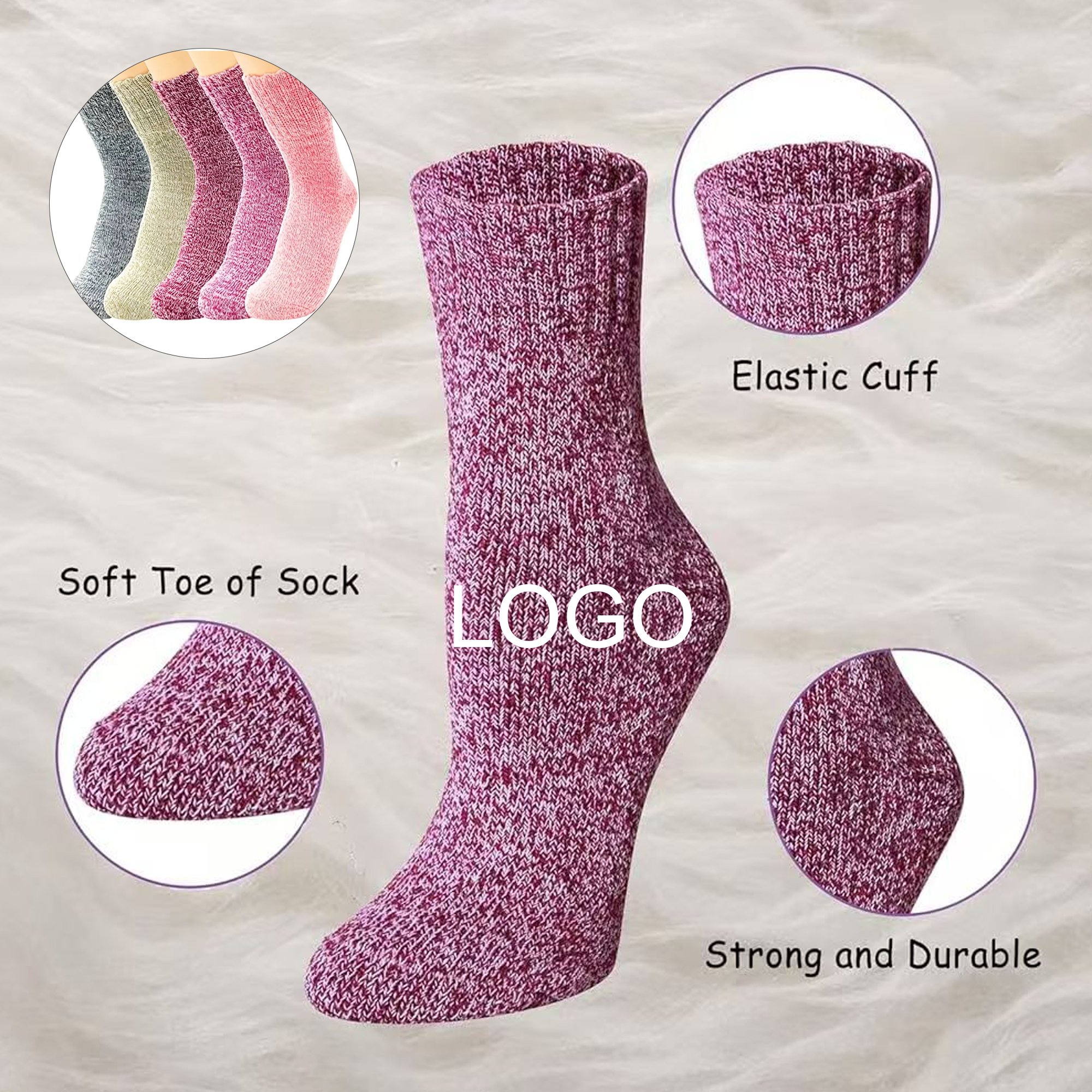 Thick And Warm Woolen Socks For Winter