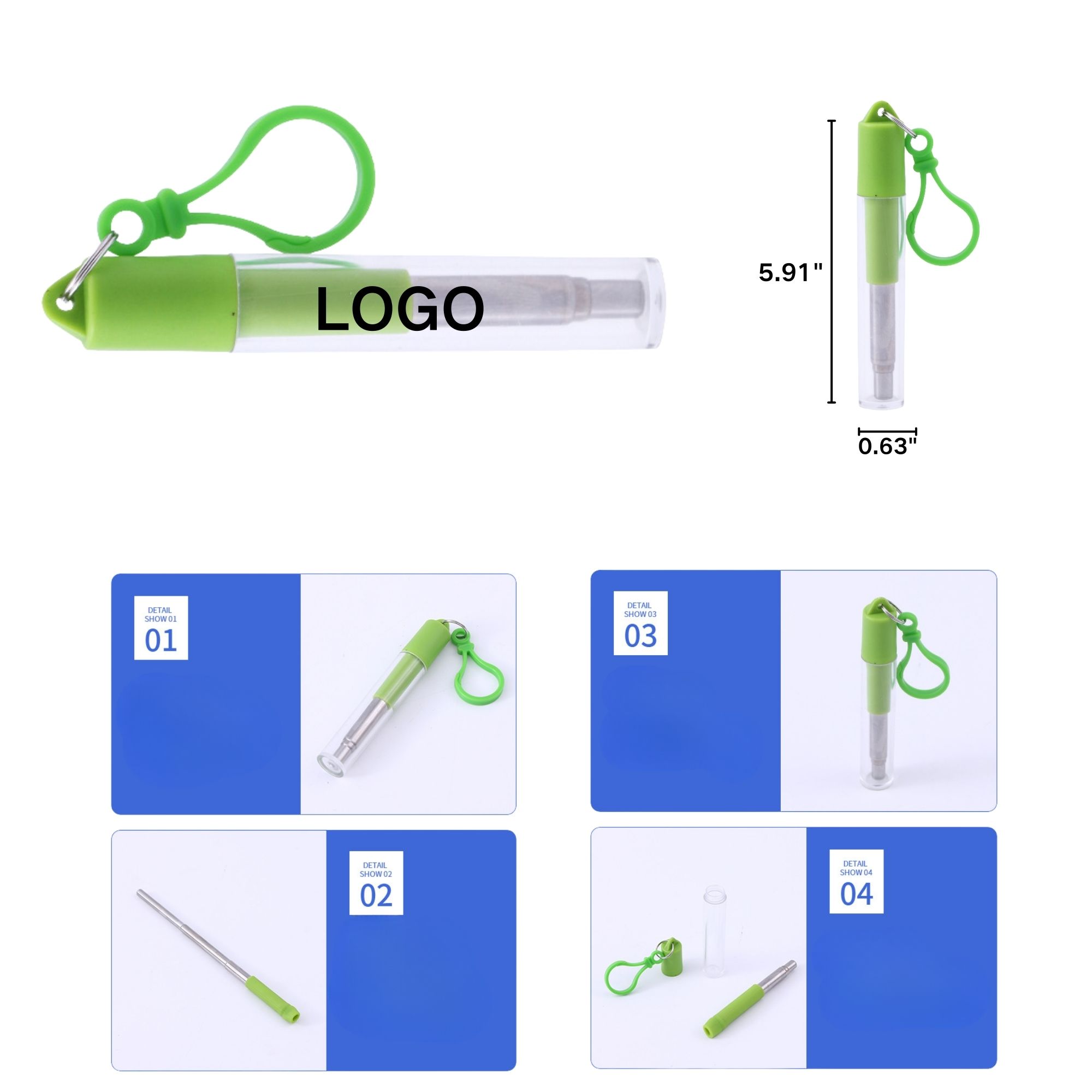 Retractable Stainless Steel Straw