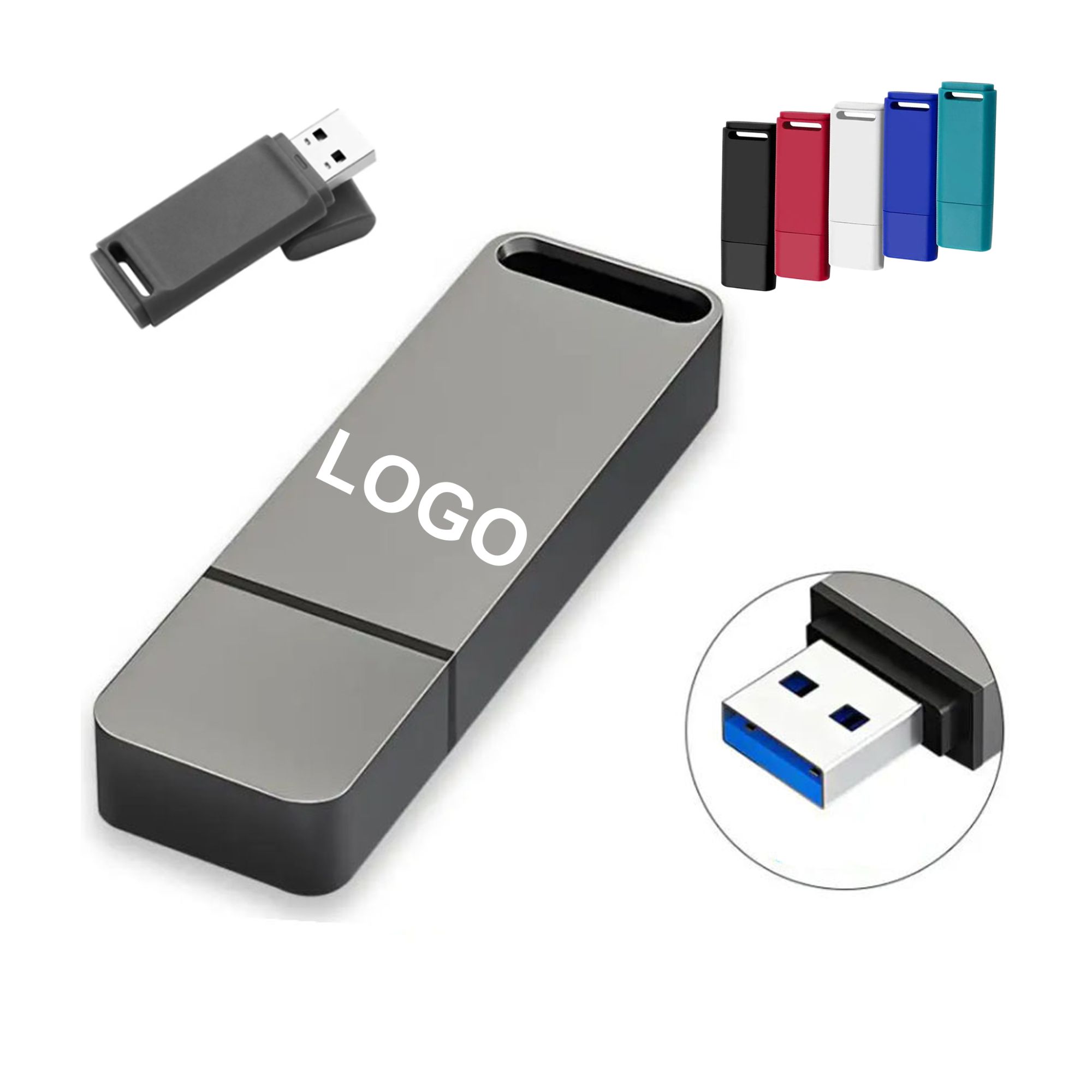 Metal Rotating Office USB Disk 缩略图