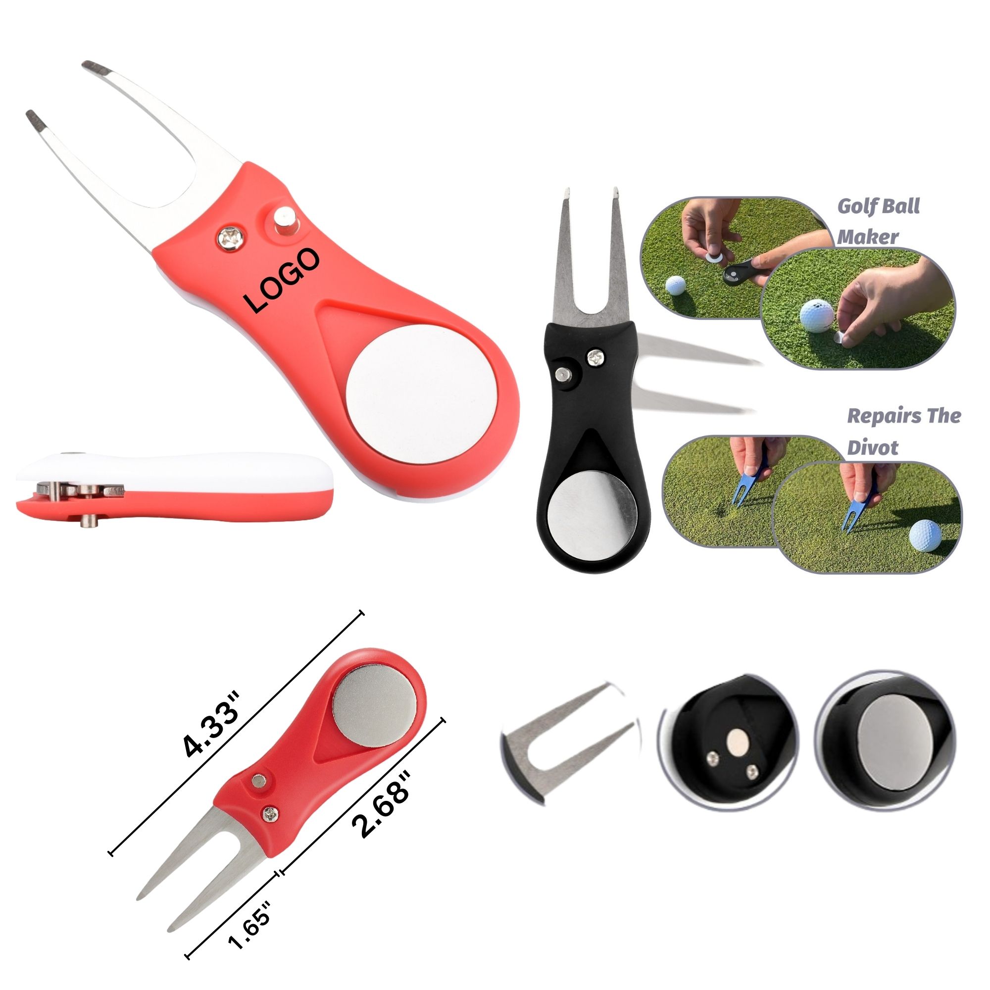 Portable Golf Divot Tool