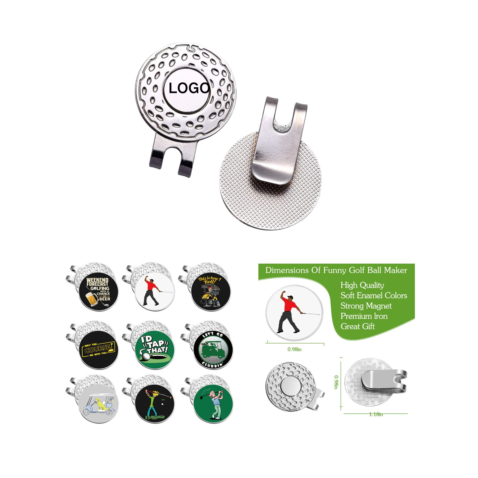 Magnetic Stainless Golf Marker