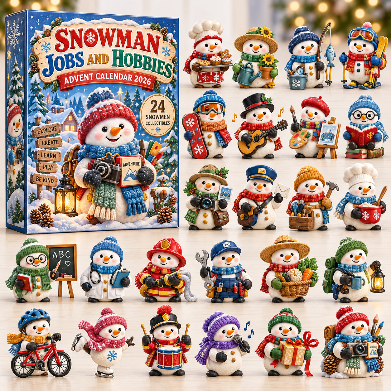 Snowman Jobs & Hobbies – 24-Day Collectible Advent Calendar 2026