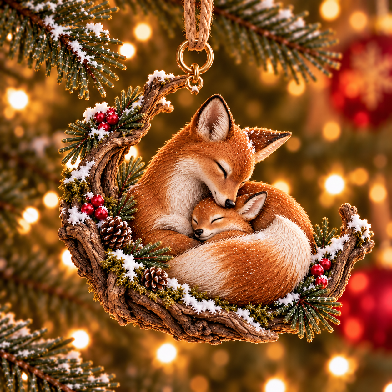 Winter Bonds Woodland Christmas Keepsake Ornaments